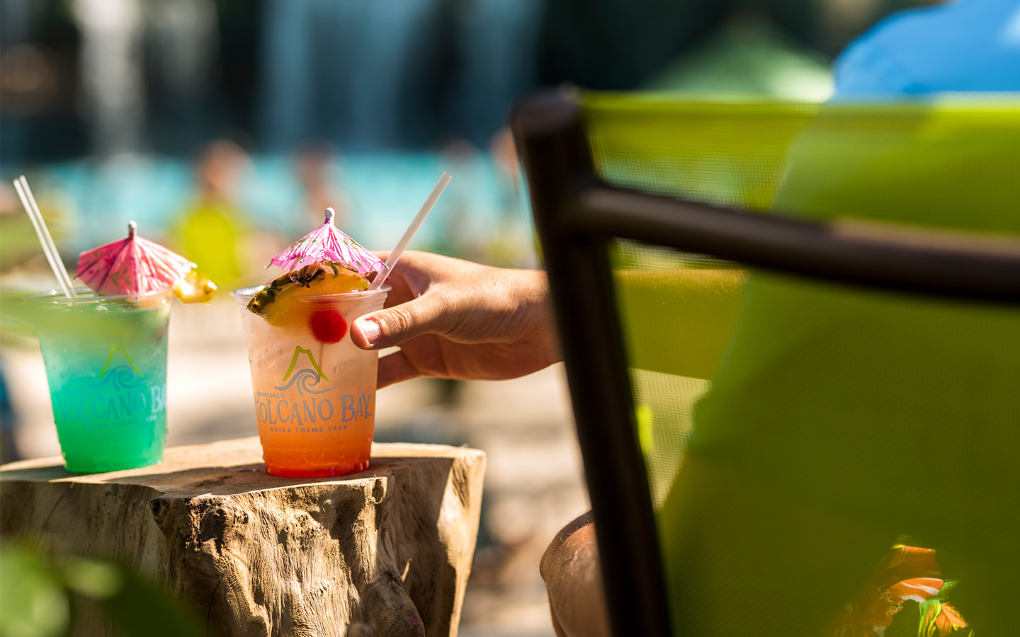 Enjoy one of the 12 signature drinks at Universal's Volcano Bay.