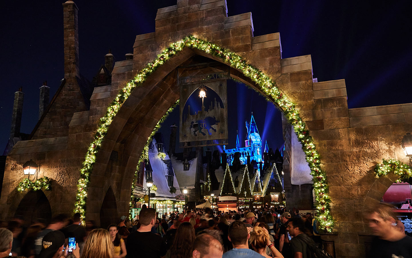 Entrance to Hogsmeade at the Wizarding World of Harry Potter