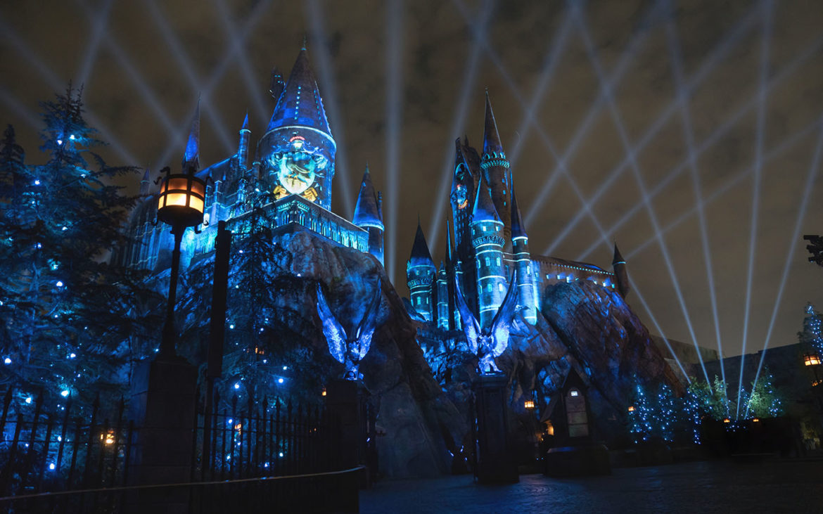 The Nighttime Lights at Hogwarts Castle - Ravenclaw
