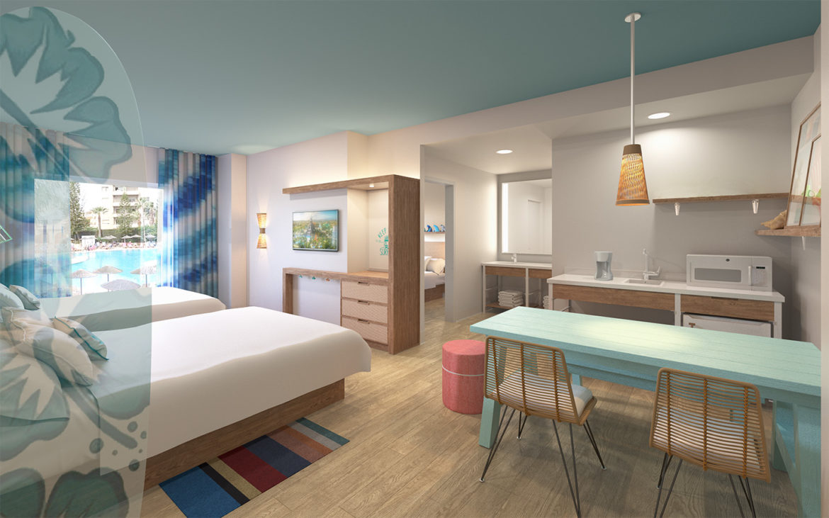 Endless Summer Resort de Universal Orlando Surfside-Inn-and-Suites-2-Bedroom-Guest-Room-1170x731